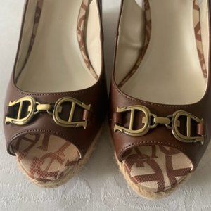 Etienne Aigner Slingback sandals, brown